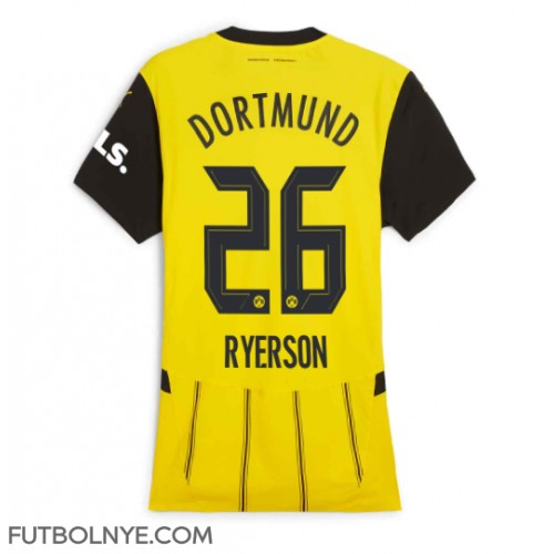 Camiseta Borussia Dortmund Julian Ryerson #26 Primera Equipación para mujer 2024-25 manga corta